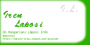 iren laposi business card